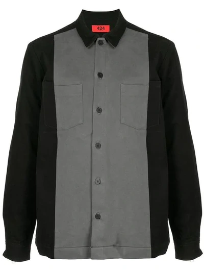 424 Longsleeved Buttoned Up Shirt In Black