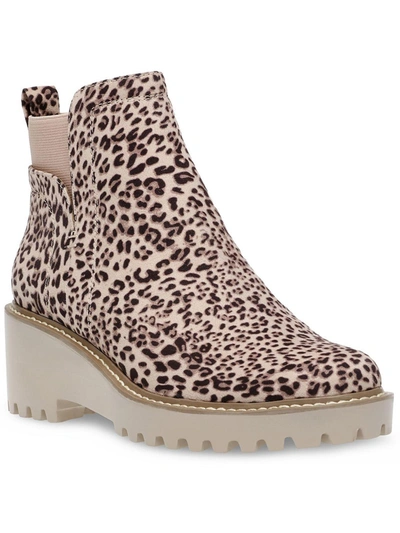Dolce Vita Rielle Womens Stretch Ankle Ankle Boots In Multi