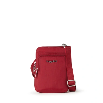 Baggallini Women's Securtex Anti-theft Activity Small Crossbody Bag In Red