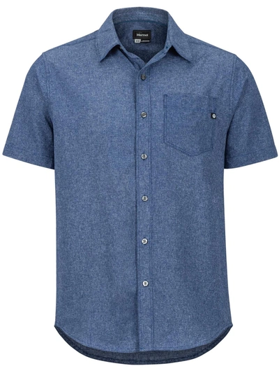 Marmot Aerobora Mens Quick Dry Short Sleeve Button-down Shirt In Multi