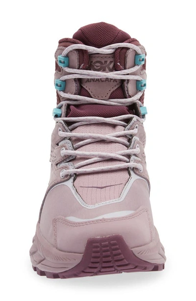 Hoka Anacapa Mid Gore-tex® Waterproof Hiking Shoe In Elderberry / Grape Wine