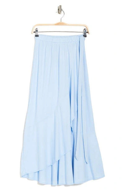Go Couture Faux Wrap Midi Skirt In Summer Song