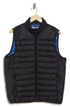 Hawke And Co Quilted Nylon Vest In Black