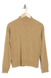 Design History Mock Neck Cashmere Sweater In Almondine