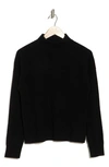 Design History Mock Neck Cashmere Sweater In Black