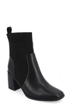 Journee Collection Harlowe Knit Bootie In Black