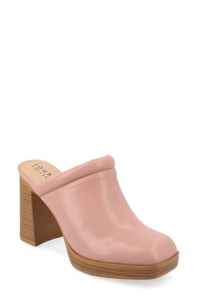 Journee Collection Izara Platform Mule In Rose