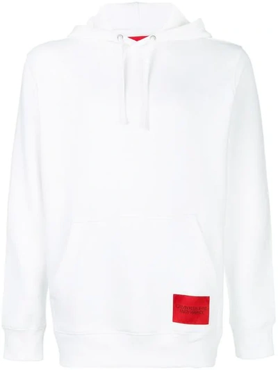 Calvin Klein Jeans Est.1978 Calvin Klein Jeans Andy Warhol Printed Back Hoodie - White In Bianco