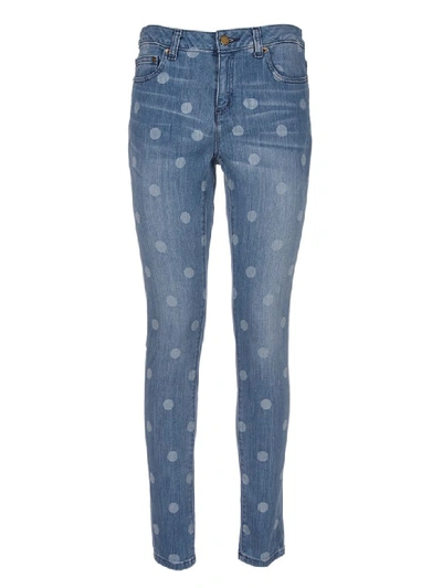 Michael Michael Kors Polka-dot Skinny Jeans In Blue