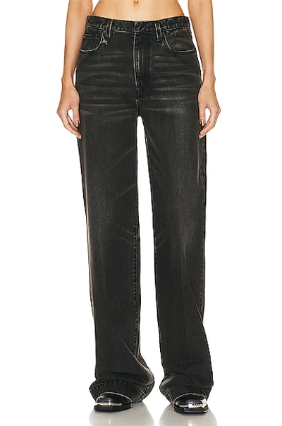 R13 Nina Baggy Straight-leg Jeans In Multi