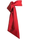 Greta Constantine Oversized Bow Tie Belt - Red