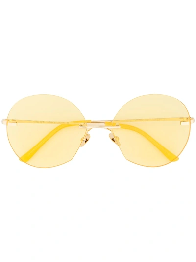 Spektre Dalì Round Sunglasses In Yellow & Orange