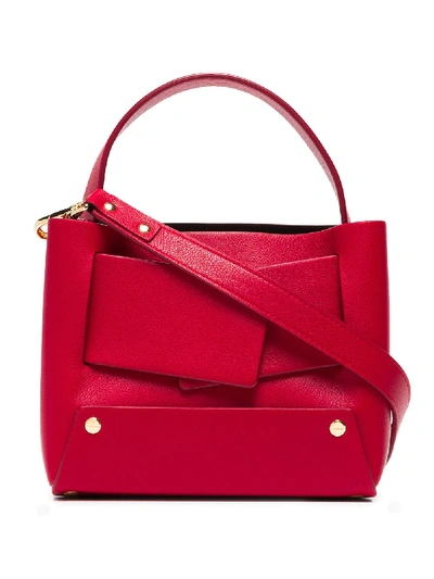 Yuzefi Red Dinky Leather Tote Bag