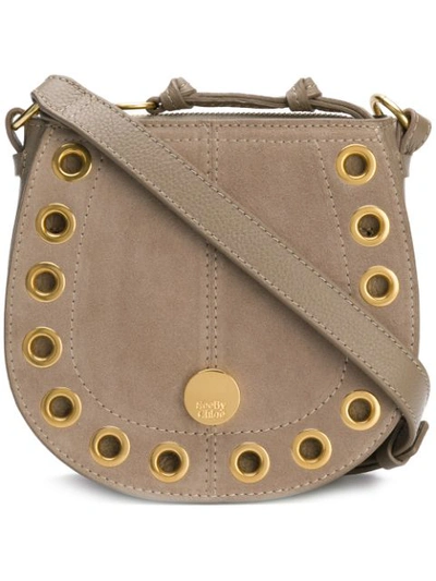 See By Chloé Kriss Suede Small Hobo Shoulder Bag In Neutrals