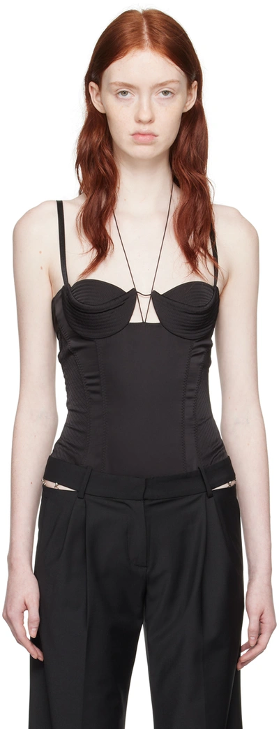 Anna October Ewe Bodysuit In Black