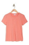 James Perse Cotton T-shirt In Flamingo