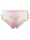 Dolce & Gabbana Lace Trim Briefs In Pink