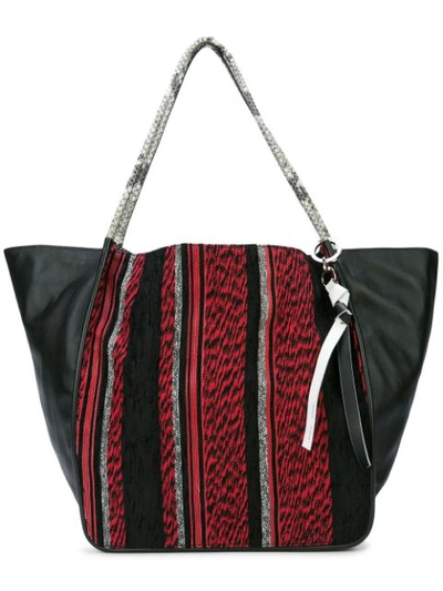 Proenza Schouler Extra-large Mixed Woven Tote Bag In Red