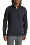 Zella Restore Soft Performance Half Zip Pullover In Black
