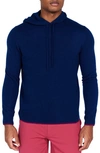 Redvanly Quincy Cashmere Golf Hoodie In Navy