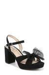 Lifestride Last Dance Platform Sandal In Black Fabric