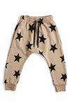 Nununu Kids' Star Baggy Pants In Brown