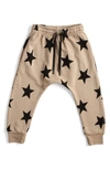 Nununu Kids' Star Baggy Pants In Coffee