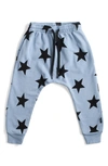 Nununu Kids' Star Baggy Pants In Foggy Blue