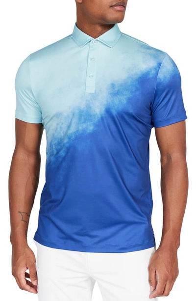Redvanly Men's Ruxton Ombré Polo Shirt In Limoges