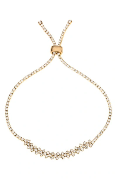 Ettika Crystal Slider Bracelet In Gold