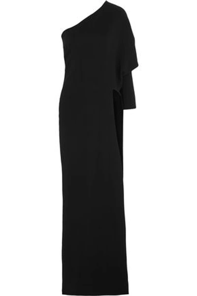 Givenchy Woman One-shoulder Stretch-cady Gown Black