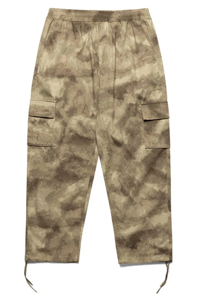 Taikan Abstract Camouflage Print Stretch Cotton Cargo Pants