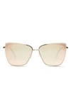 Diff 58mm Square Sunglasses In Gold