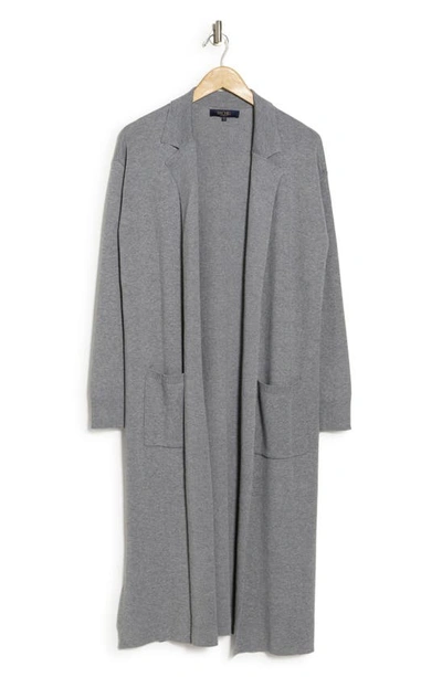 Rachel Rachel Roy Notched Collar Open Front Cardigan In Charcoal