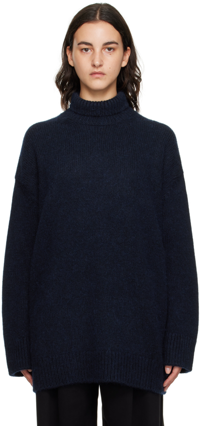The Row Oversized Cashmere-blend Devorah Sweater In Royal Blue