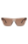 Diff Winona Square Sunglasses In Milky Tan