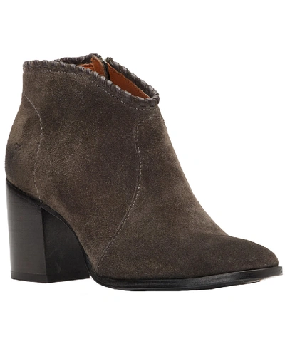 Frye Nora Whipstitch Suede Bootie In Nocolor