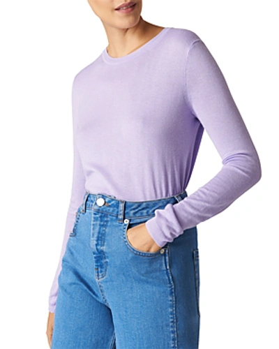 Whistles Annie Sparkle Sweater In Lilac