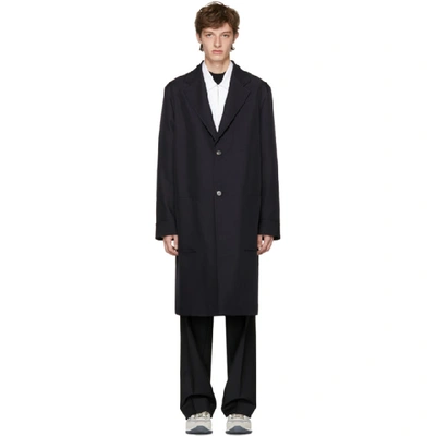 Marni Navy Long Coat