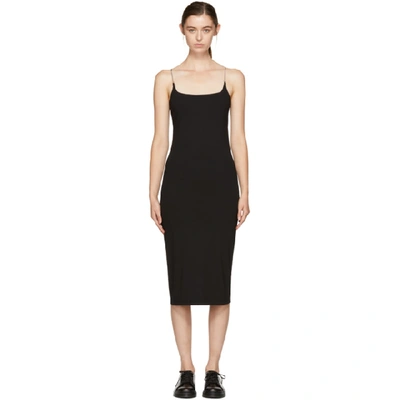 Alexander Wang T T By Alexander Wang Black Chain Camisole Dress