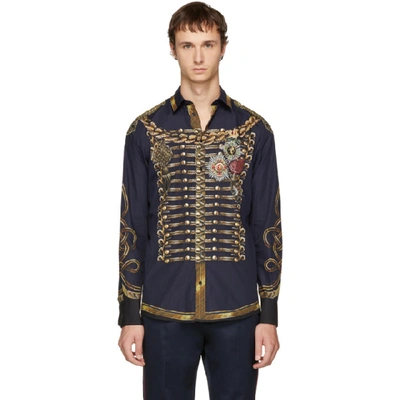Dolce & Gabbana Navy Knight Shirt