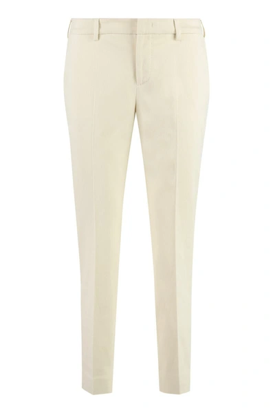 Pt01 New York Straight-leg Trousers In Panna