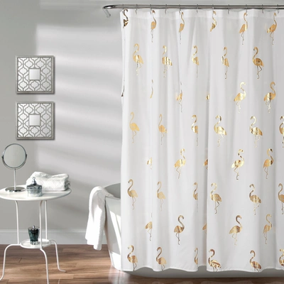 Lush Decor Flamingo Shower Curtain