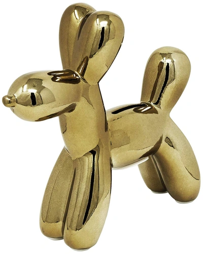 Interior Illusion Plus Interior Illusions Plus Bronze Mini Ceramic Dog Piggy Bank - 7.5" Tall