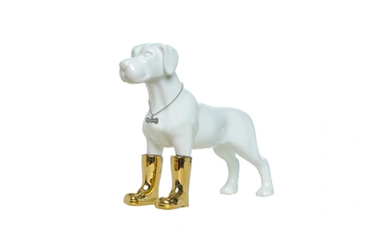 Interior Illusion Plus Interior Illusions Plus Dog With Gold Boots Bank - 9.25" Tall