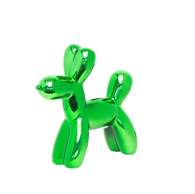 Interior Illusion Plus Interior Illusions Plus Kelly Green Mini Ceramic Dog Piggy Bank - 7.5" Tall