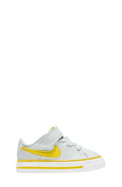 Nike Kids' Court Legacy Sneaker In White/ Opti Yellow/ White