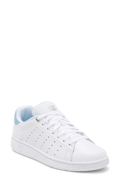 K-swiss Classic Pf Sneaker In Wht/ Sky Blue/ Silver