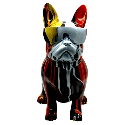 Interior Illusion Plus Interior Illusions Plus Red Expressionist Dog With Glasses - 14" Tall