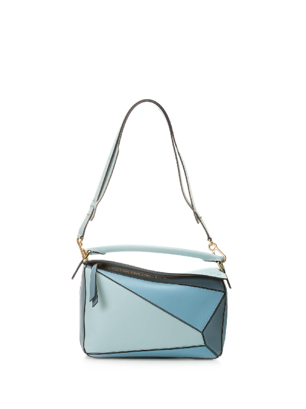 loewe puzzle bag stone blue